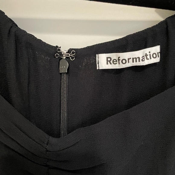 NWOT Reformation Butterfly Dress Black - Picture 3 of 5